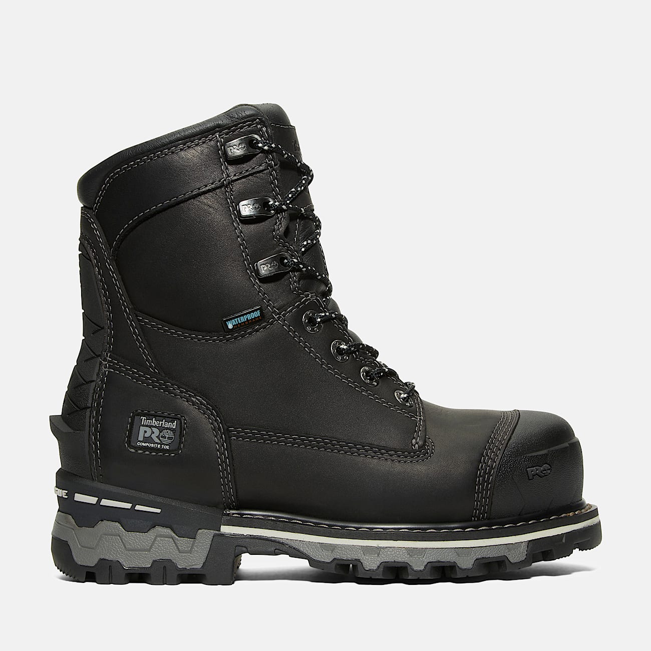 Womens Boondock 8 Composite Toe Waterproof Work Boot TBL BlackGrey HERO