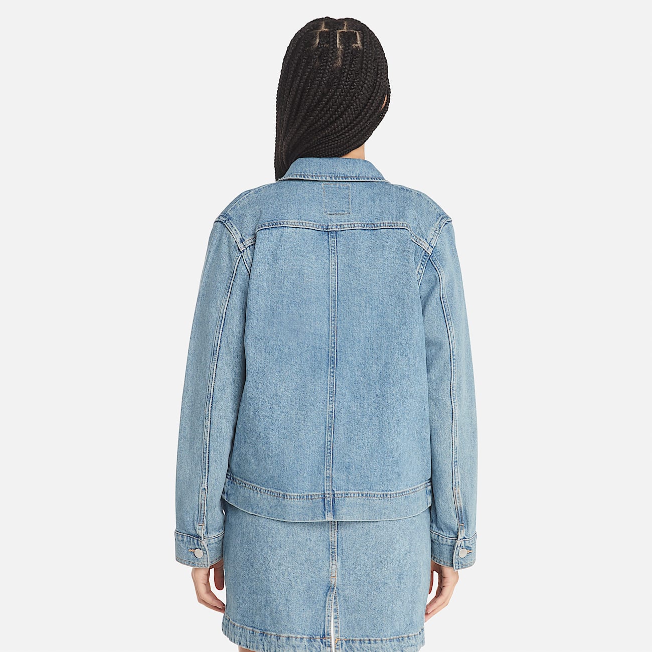 Womens Kempshire Denim Chore Jacket TBL Mid Blue ALT9