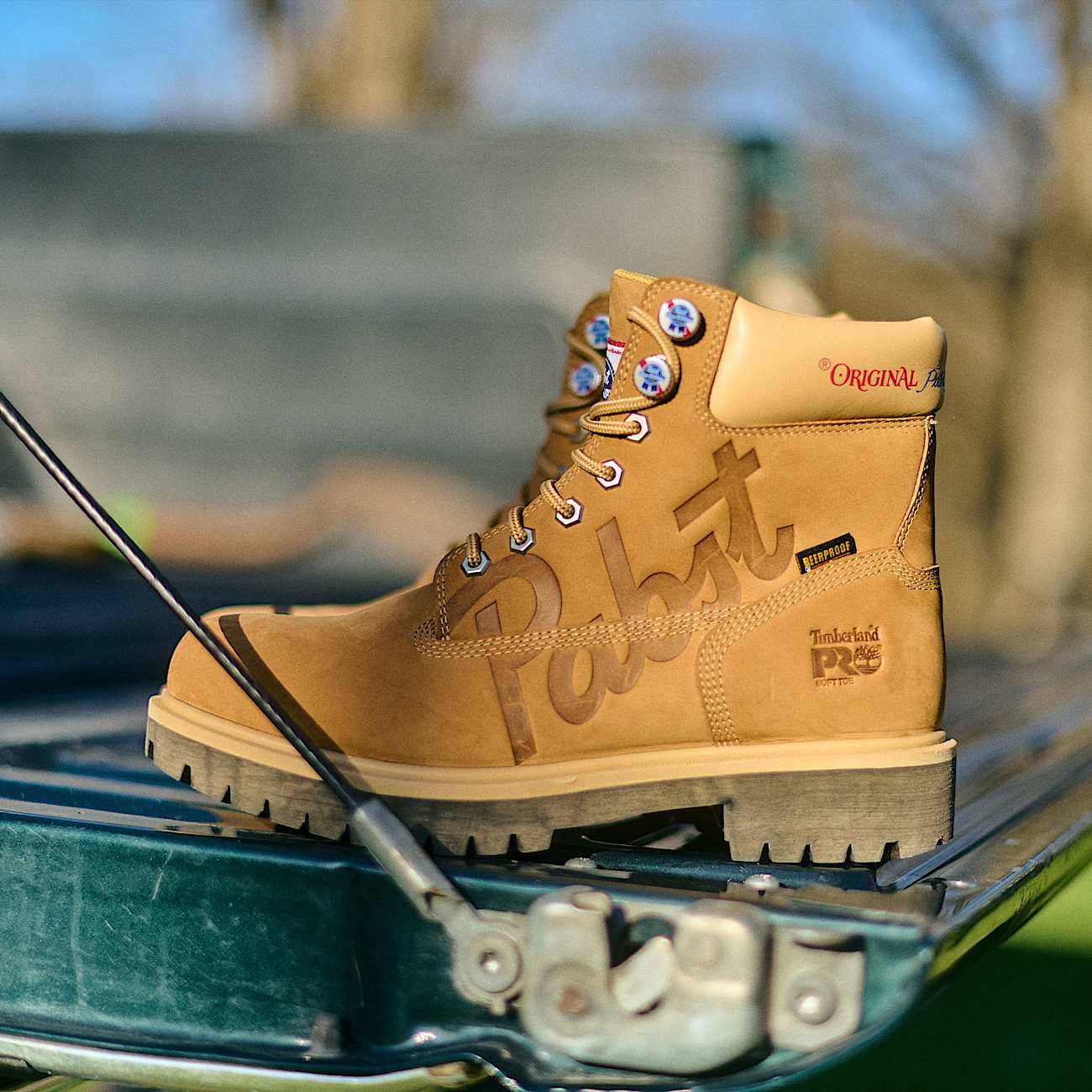 Men's Timberland PRO® and Pabst Blue Ribbon Direct Attach 6" Soft Toe Waterproof Work Boot - 2