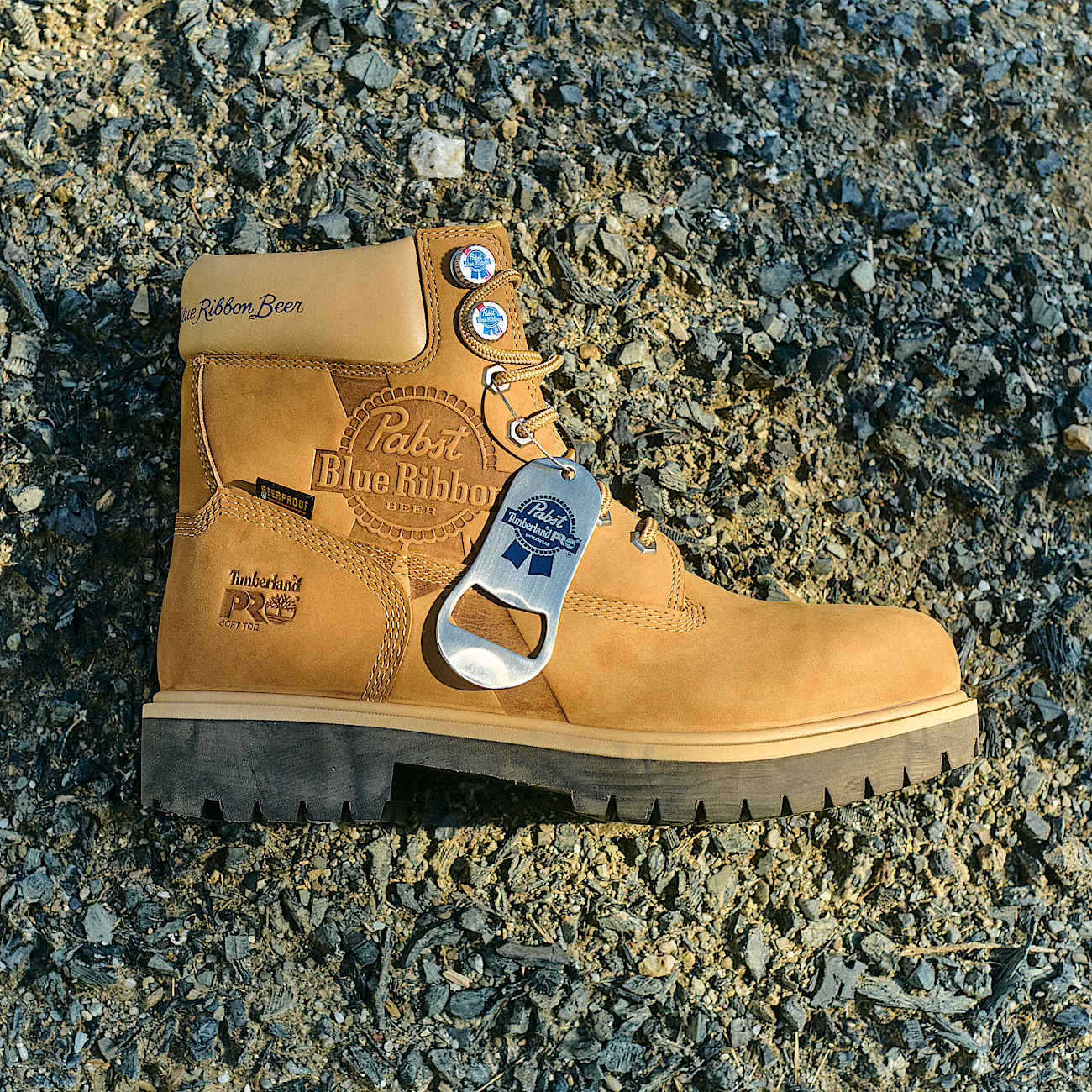 Men's Timberland PRO® and Pabst Blue Ribbon Direct Attach 6" Soft Toe Waterproof Work Boot - 6