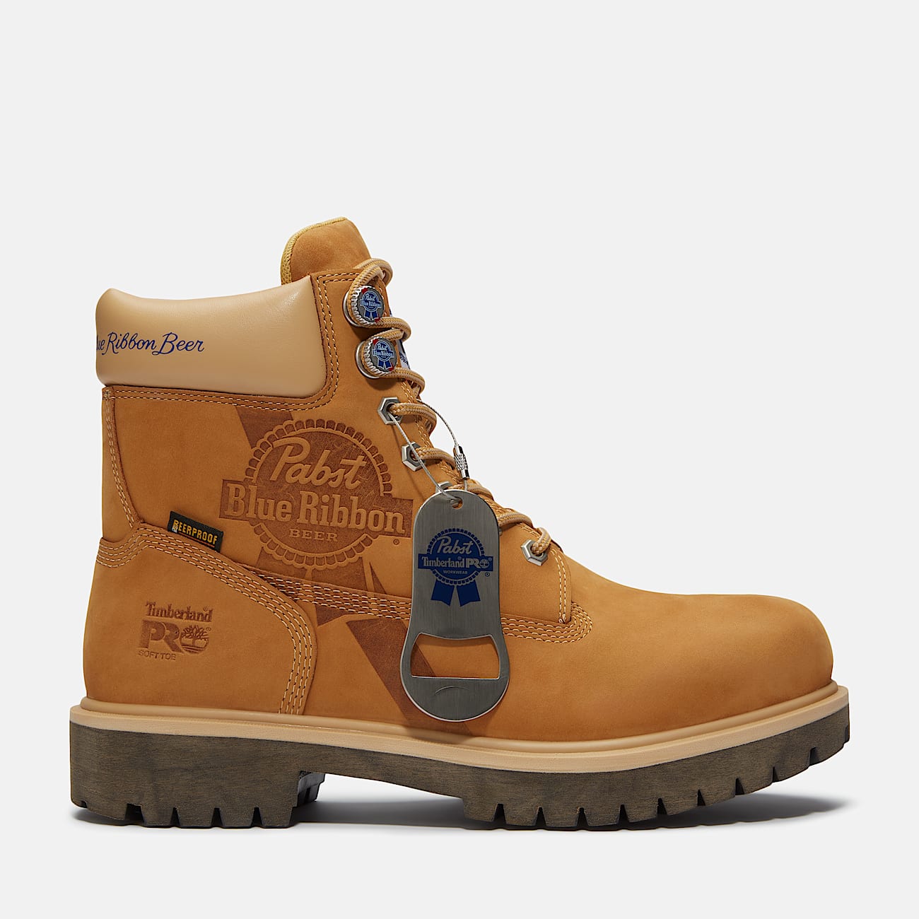 Men's Timberland PRO® and Pabst Blue Ribbon Direct Attach 6" Soft Toe Waterproof Work Boot - 1