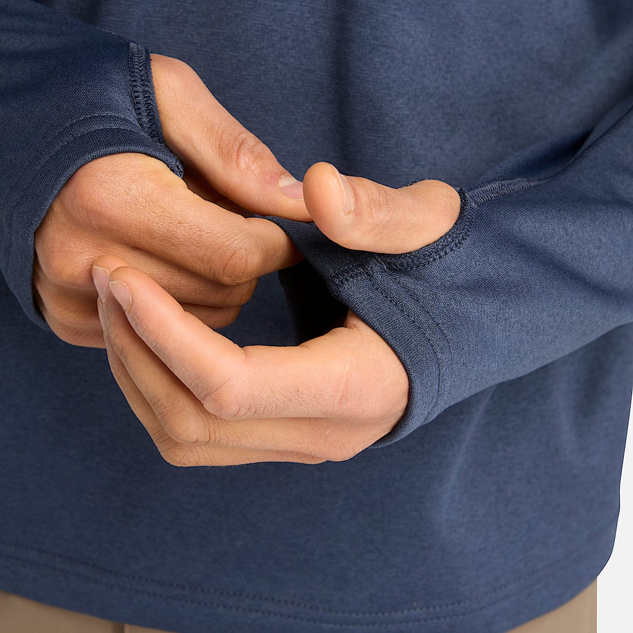 Mens Timberland PRO Understory QuarterZip Fleece Shirt TBL Navy Heather ALT3