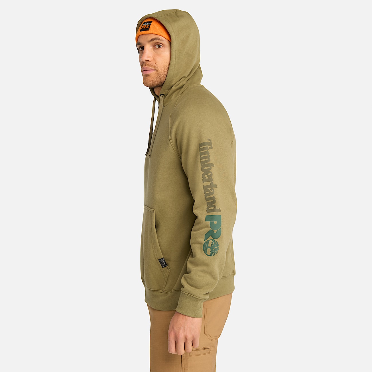 Mens Timberland PRO Hood Honcho Sport Hoodie TBL Burnt Olive Tonal ALT8