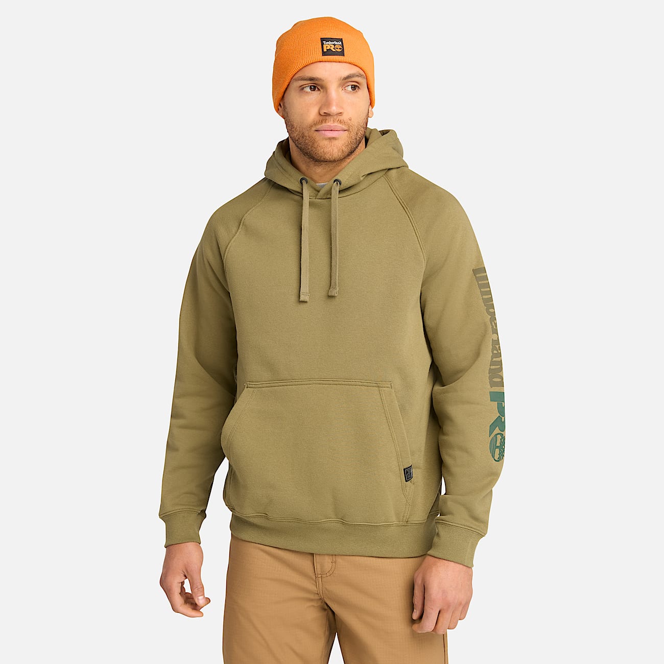 Mens Timberland PRO Hood Honcho Sport Hoodie TBL Burnt Olive Tonal HERO