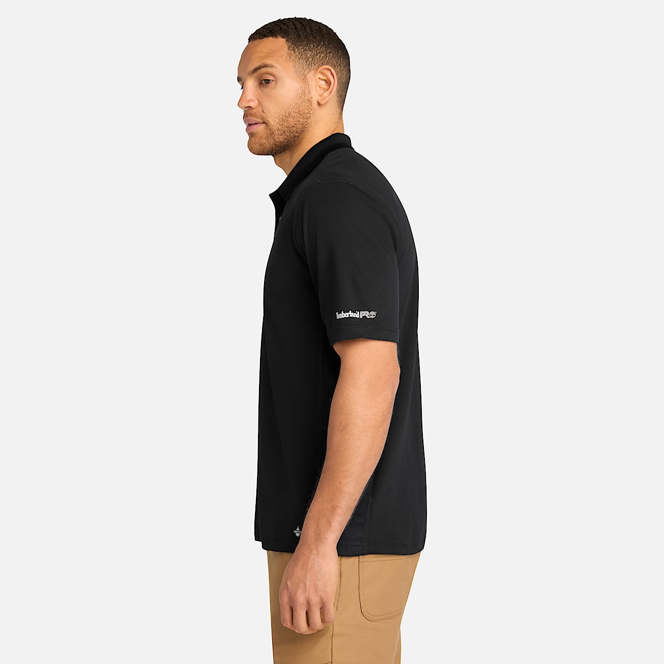 Mens Timberland PRO Wicking Good Polo Shirt TBL Jet Black ALT8