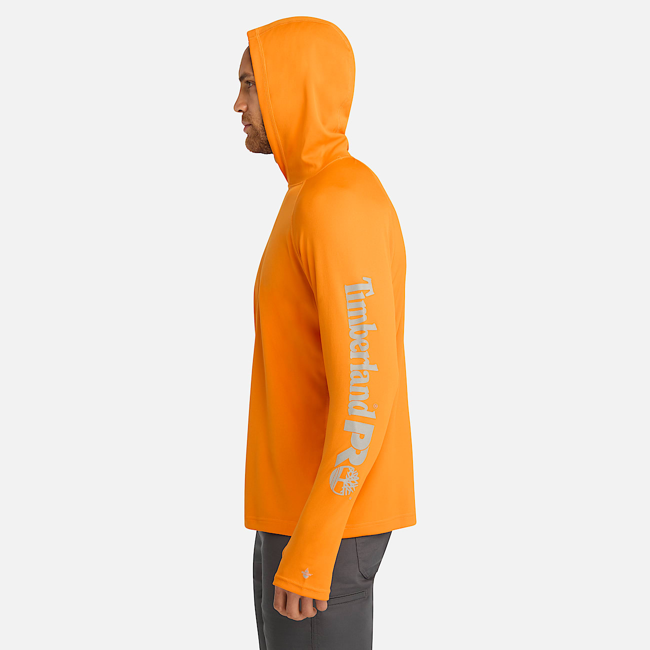 Mens Timberland PRO Wicking Good Hoodie TBL PRO Orange ALT8