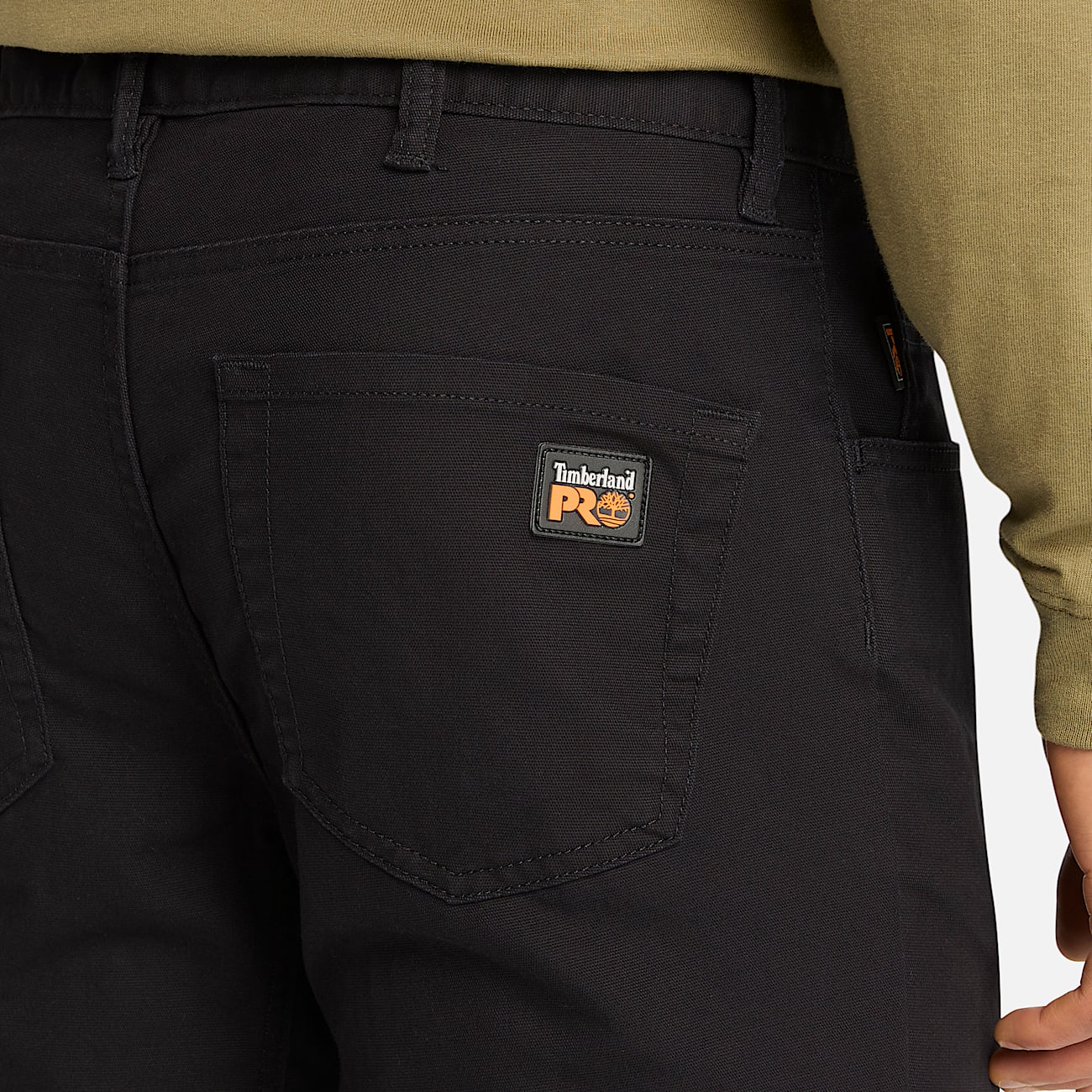 Mens Timberland PRO Ironhide Flex Canvas Work Pant TBL Jet Black ALT2