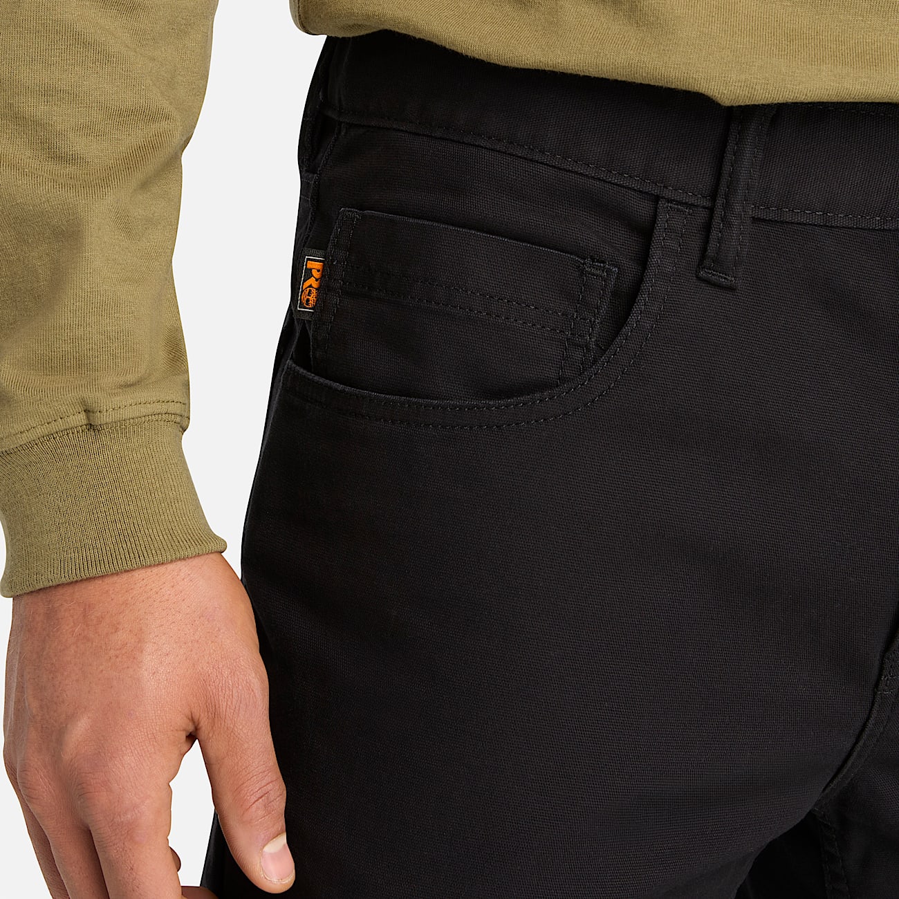 Mens Timberland PRO Ironhide Flex Canvas Work Pant TBL Jet Black ALT3