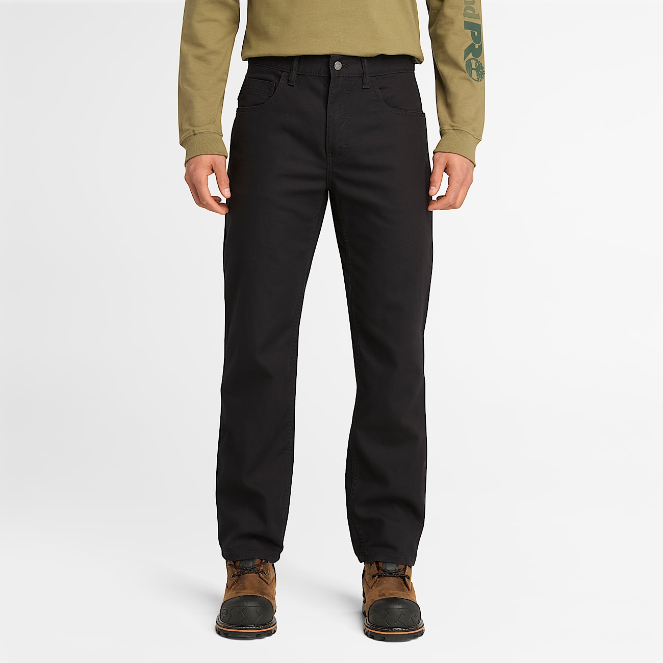 Mens Timberland PRO Ironhide Flex Canvas Work Pant TBL Jet Black HERO