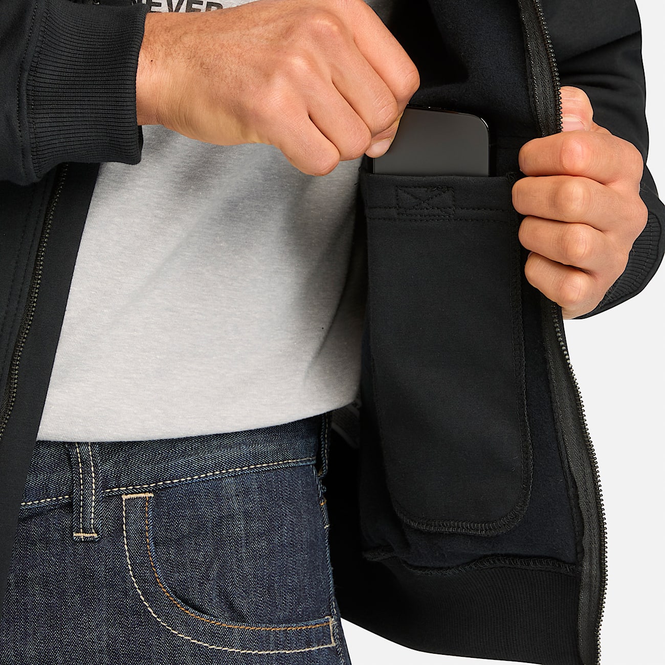 Sudadera con Cierre completa Timberland PRO Hood Honcho resistente a las llamas para hombre TBL Negro ALT3