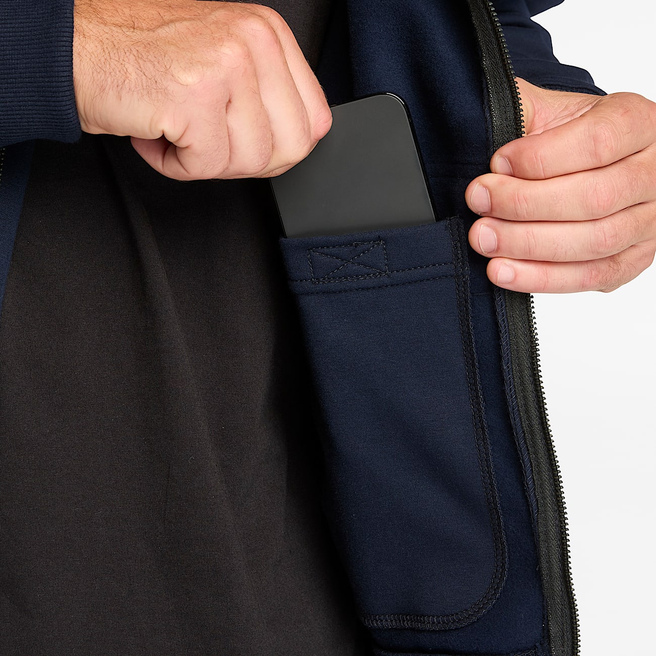 Sudadera con Cierre completa Timberland PRO Hood Honcho resistente a las llamas para hombre TBL Azul marino ALT2