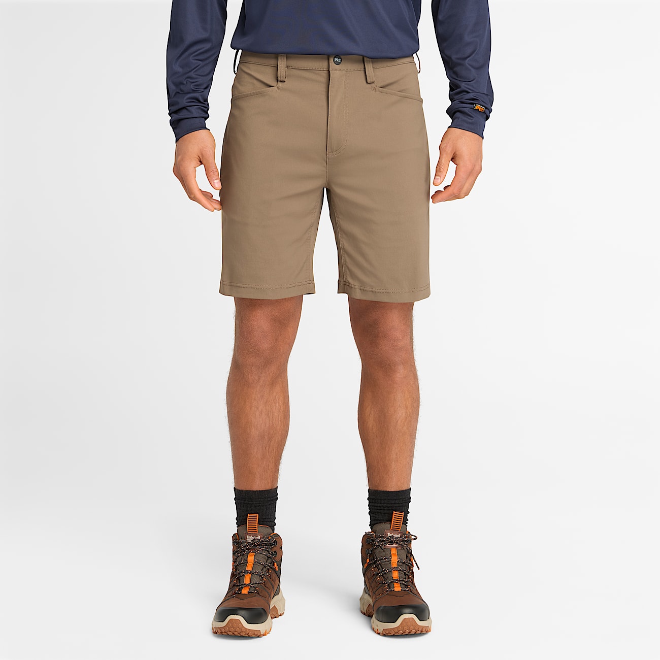 Mens Timberland PRO Tempe Short TBL Bison Brown HERO