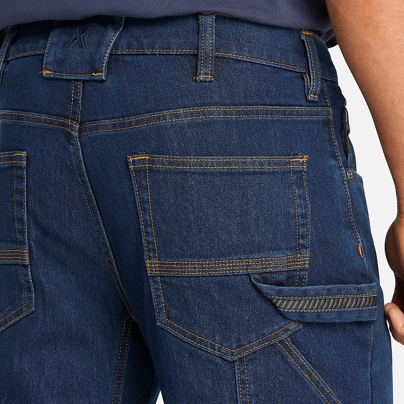 Mens Timberland PRO Ballast Flex Denim Carpenter Jeans TBL Dark Wash ALT2