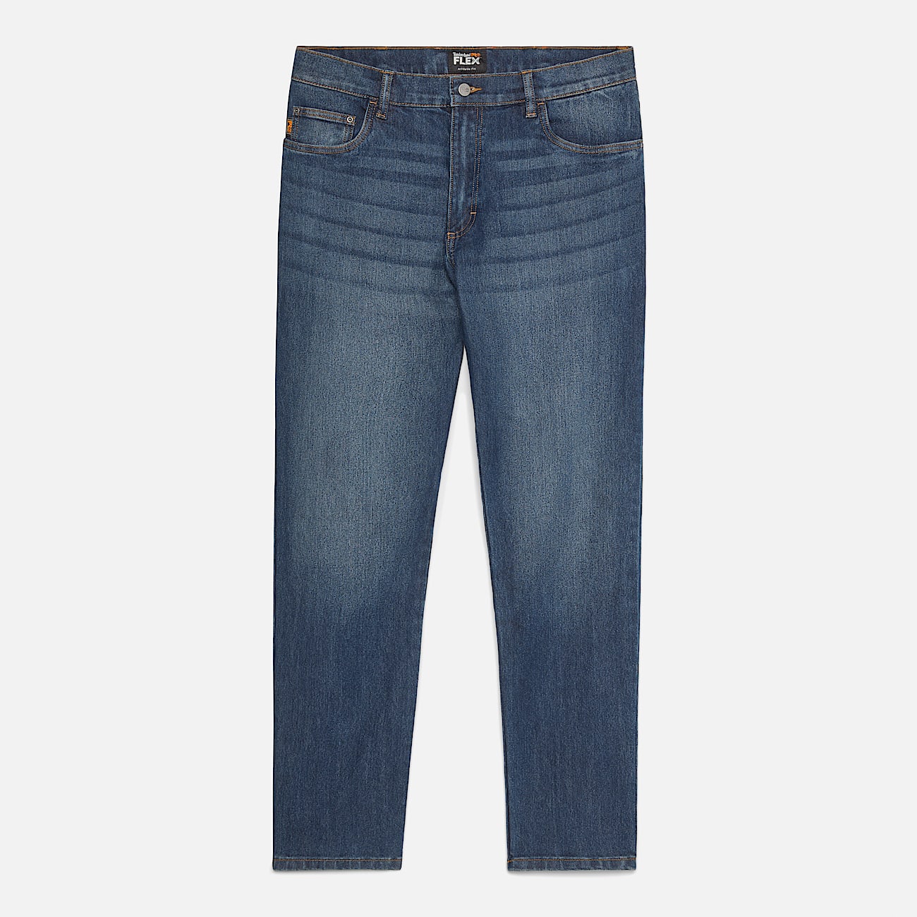 Mens Timberland PRO Ballast Athletic Fit Flex Denim Jeans TBL Dark Wash with Sanding ALT10