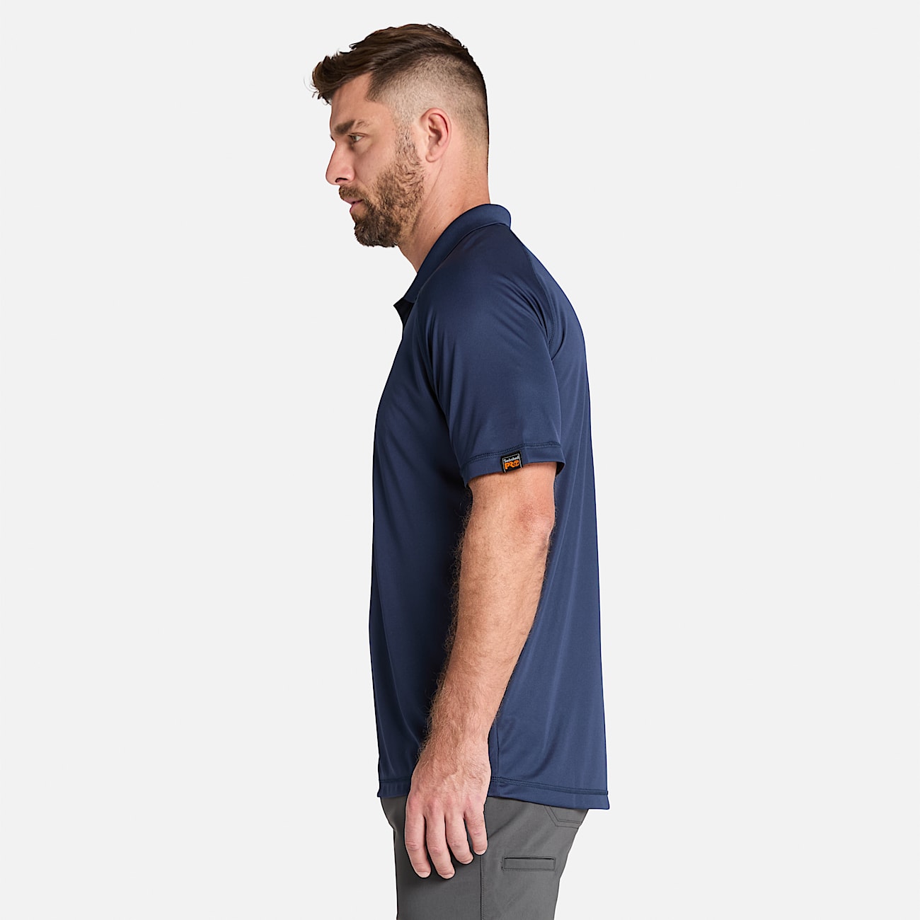 Mens Timberland PRO Wicking Good Polo Shirt TBL Black Iris ALT8