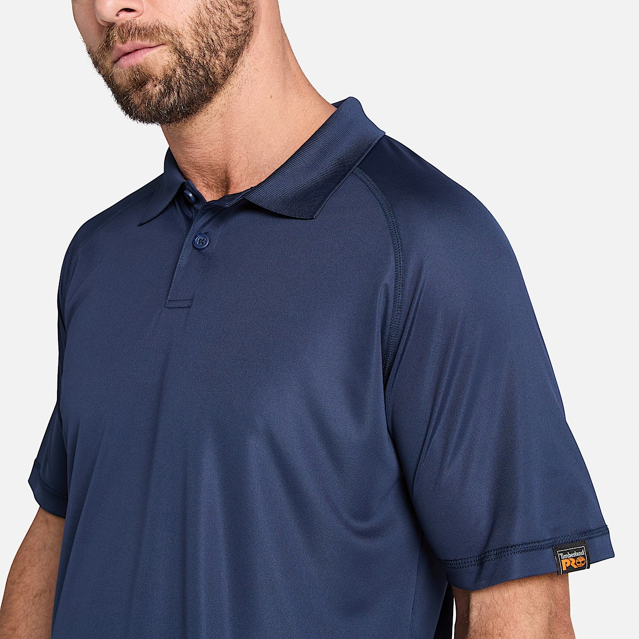 Mens Timberland PRO Wicking Good Polo Shirt TBL Black Iris ALT2