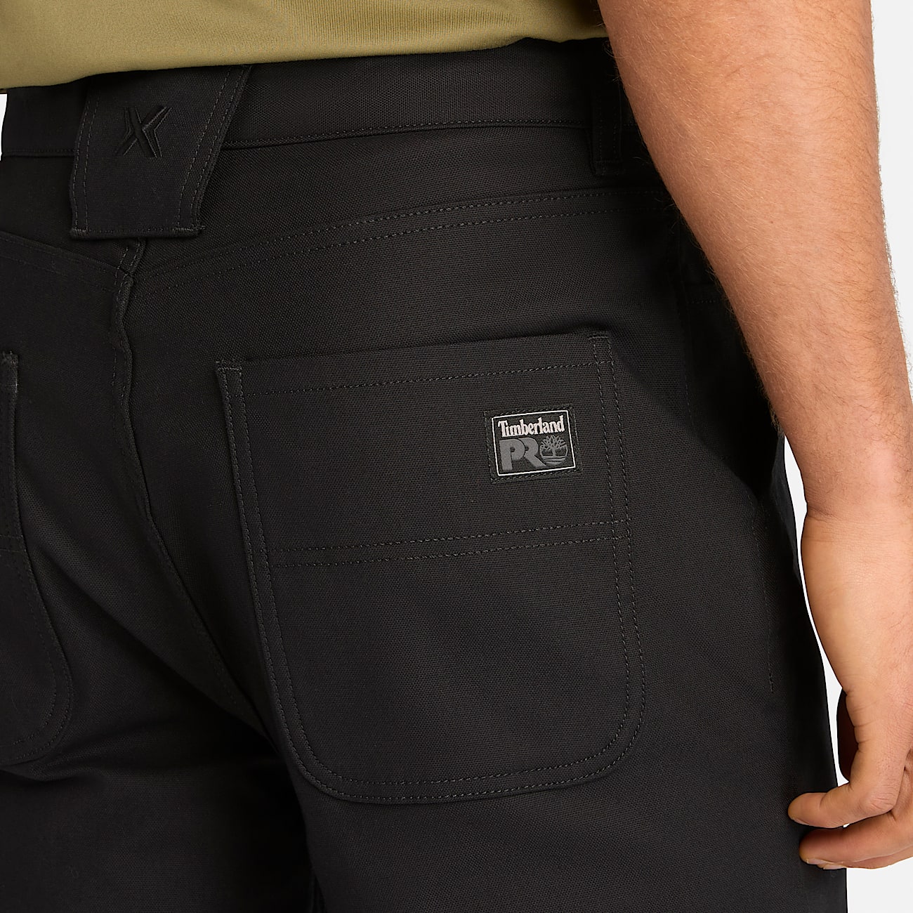 Pantalon Timberland PRO GritFlex de coupe sport en toile pour hommes TBL Noir ALT2