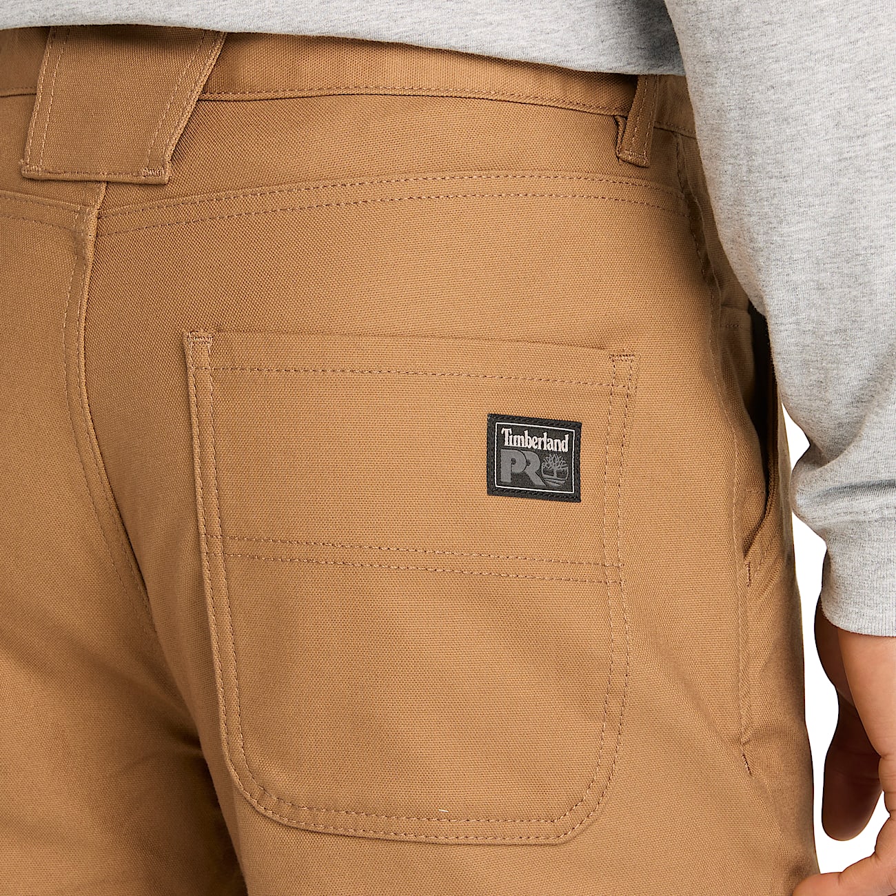 Mens Timberland PRO GritFlex AthleticFit Flex Canvas Pant TBL Dark Wheat ALT2