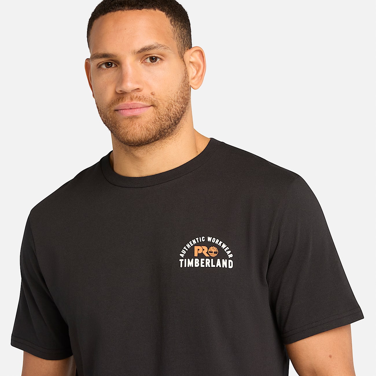 Mens Timberland PRO Authentic Workwear TShirt TBL Black ALT2