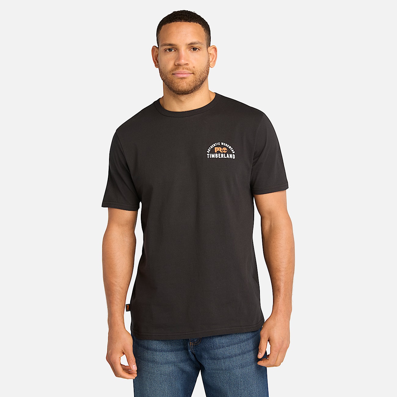 Mens Timberland PRO Authentic Workwear TShirt TBL Black HERO