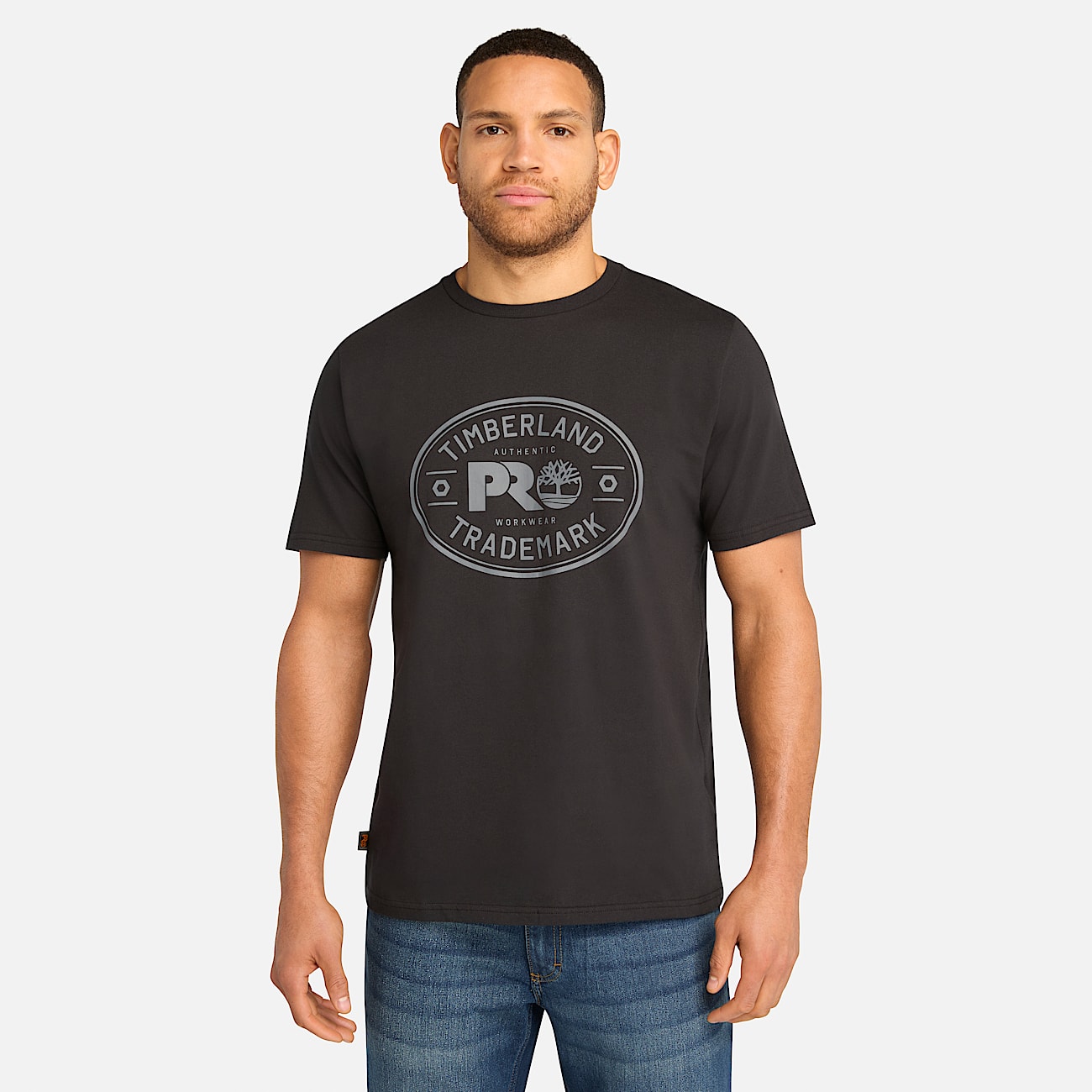 Mens Timberland PRO Trademark TShirt TBL Black HERO