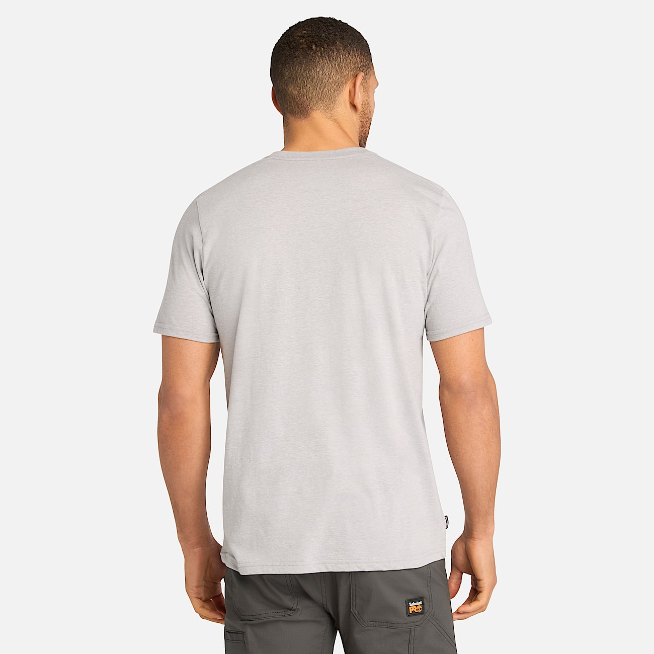 Mens Timberland PRO Trademark TShirt TBL Medium Grey Heather ALT9