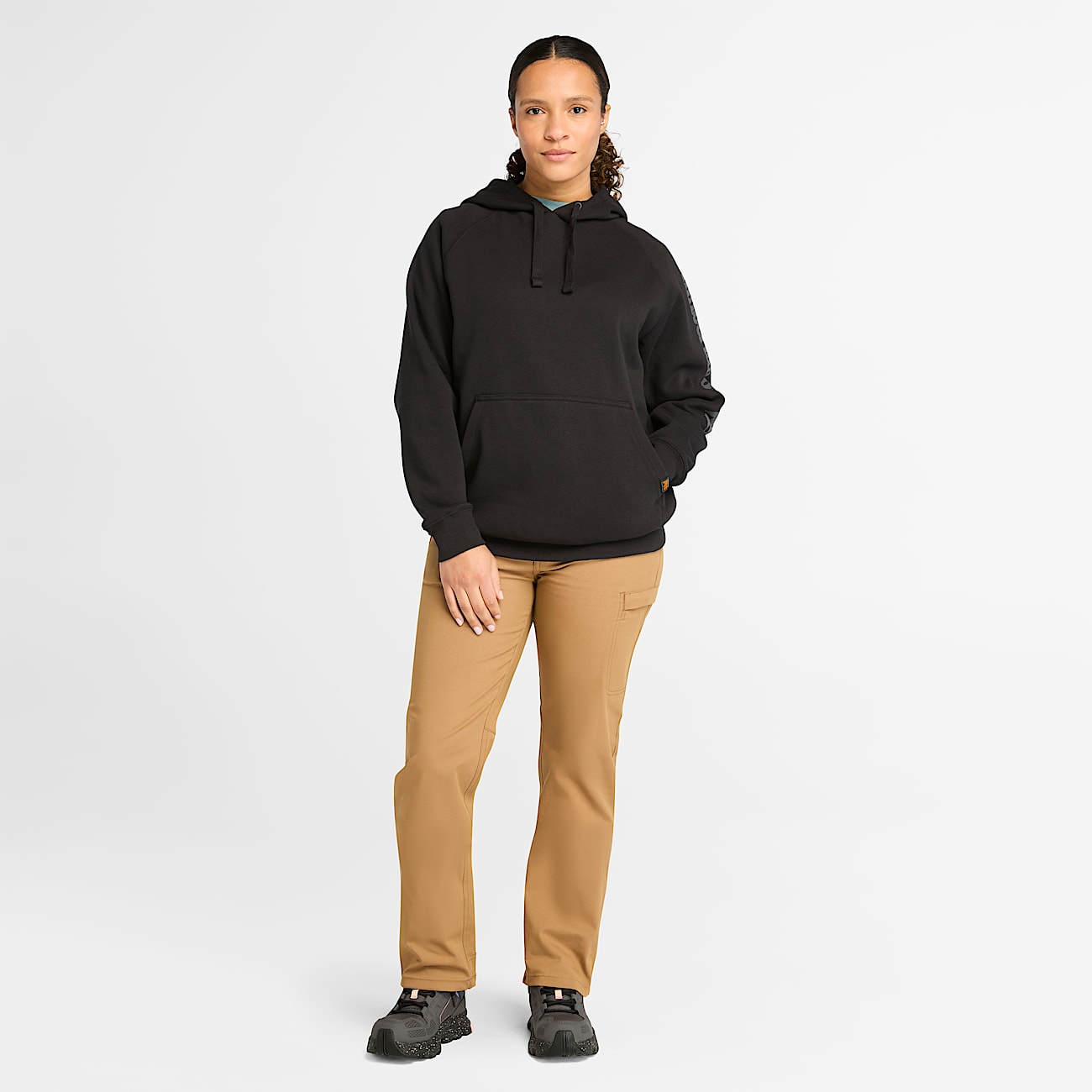 Womens Timberland PRO Hood Honcho Sport Hoodie TBL Black ALT1