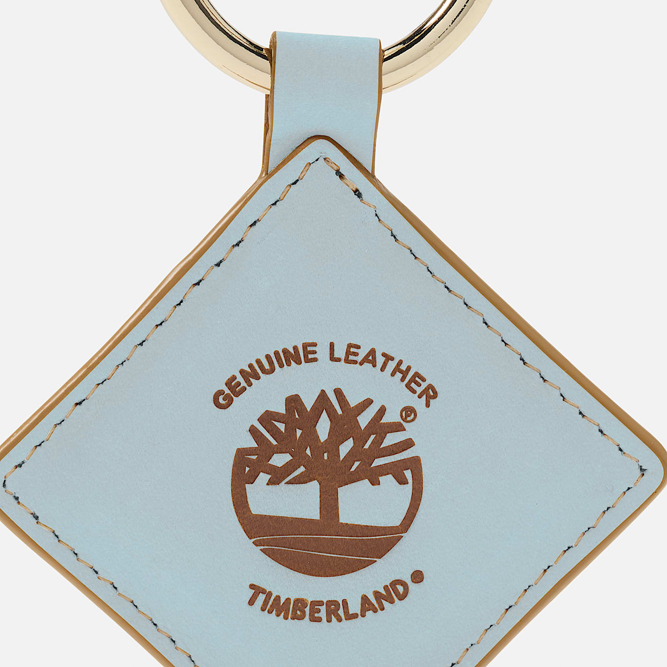 Diamond Leather Keychain TBL Silver Blue ALT2