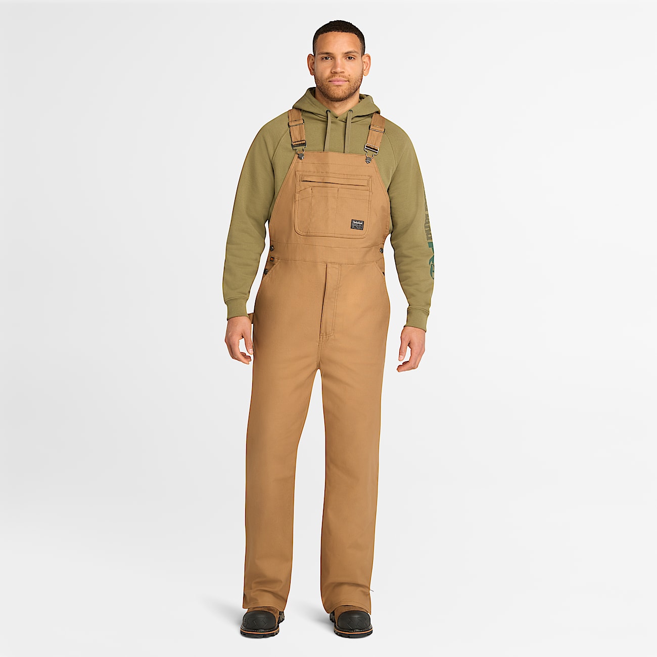 Overol Timberland PRO GritFlex Canvas para hombre TBL Trigo tostado HERO