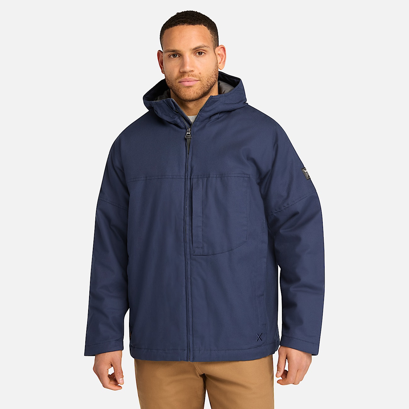 Mens Timberland PRO GritFlex Canvas Hooded Jacket TBL Navy HERO
