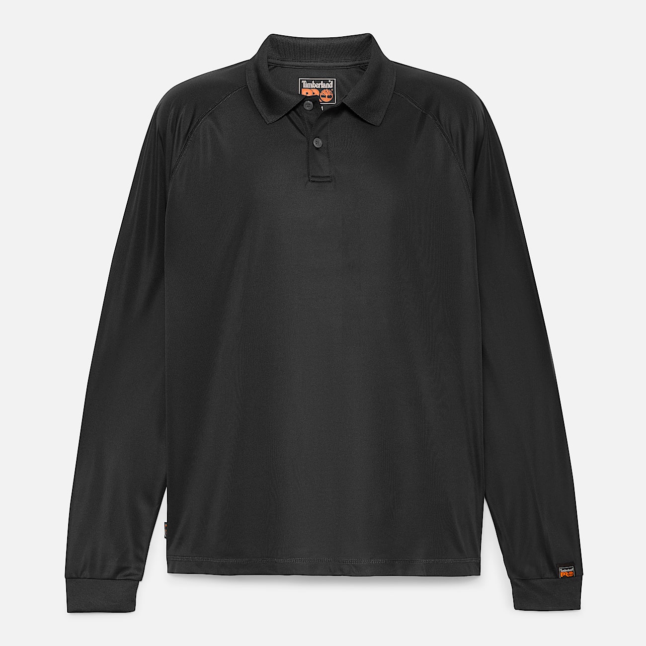Mens Timberland PRO Wicking Good Long Sleeve Polo TBL Black ALT10