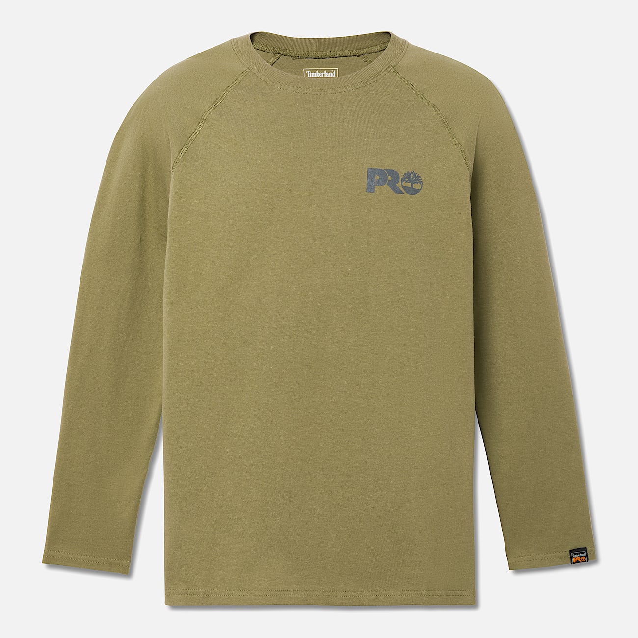 Mens Timberland PRO Core Reflective Logo LongSleeve TShirt TBL Burnt Olive ALT10