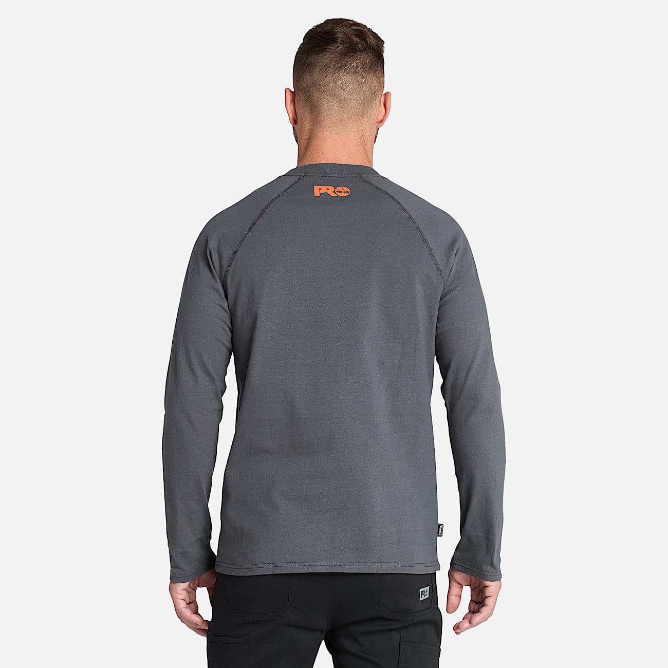 Mens Timberland PRO Core Reflective Logo LongSleeve TShirt TBL Asphalt ALT9