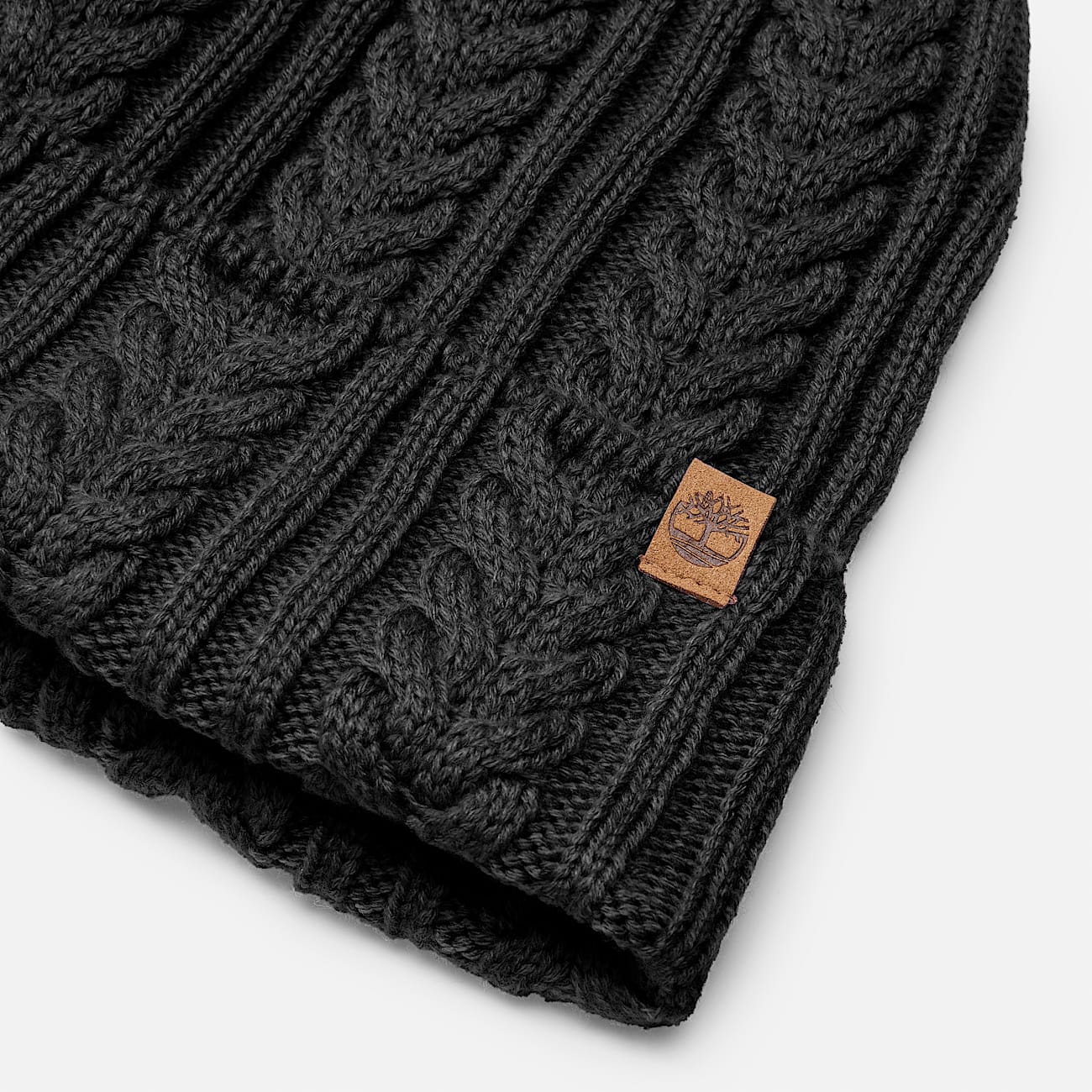 Womens Cable Beanie TBL Black ALT1