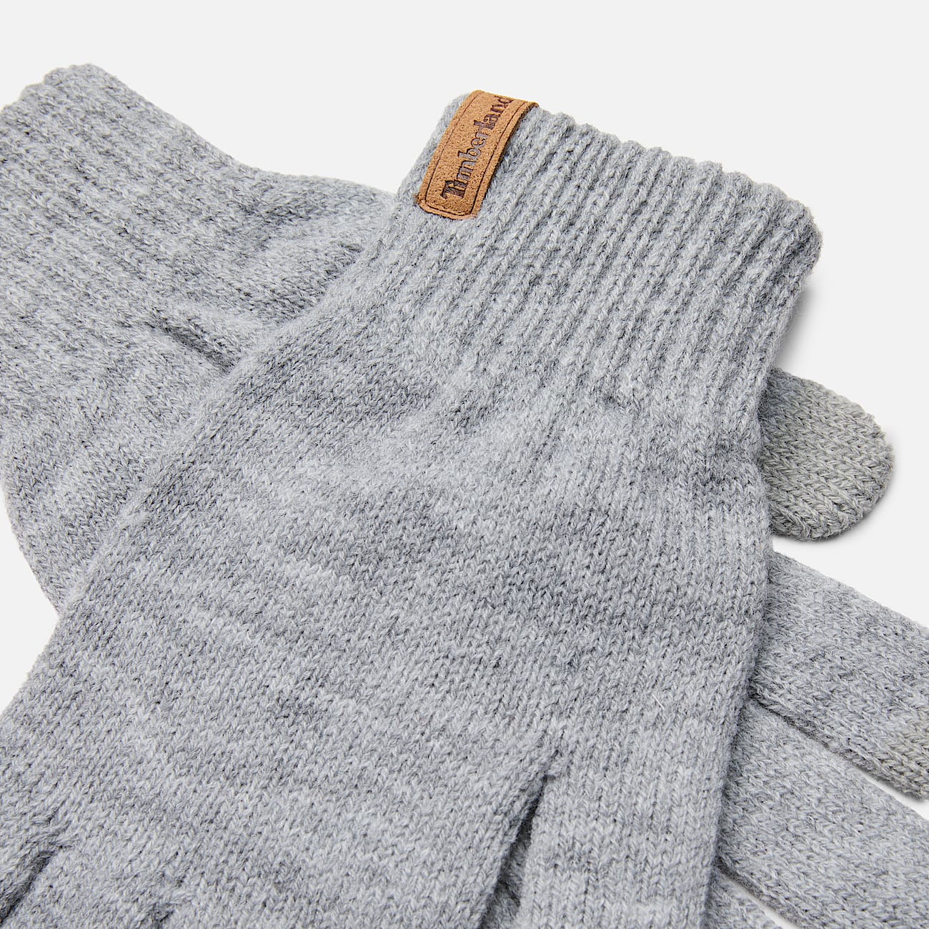 Mens Rib Knit Glove TBL Medium Grey Heather ALT1