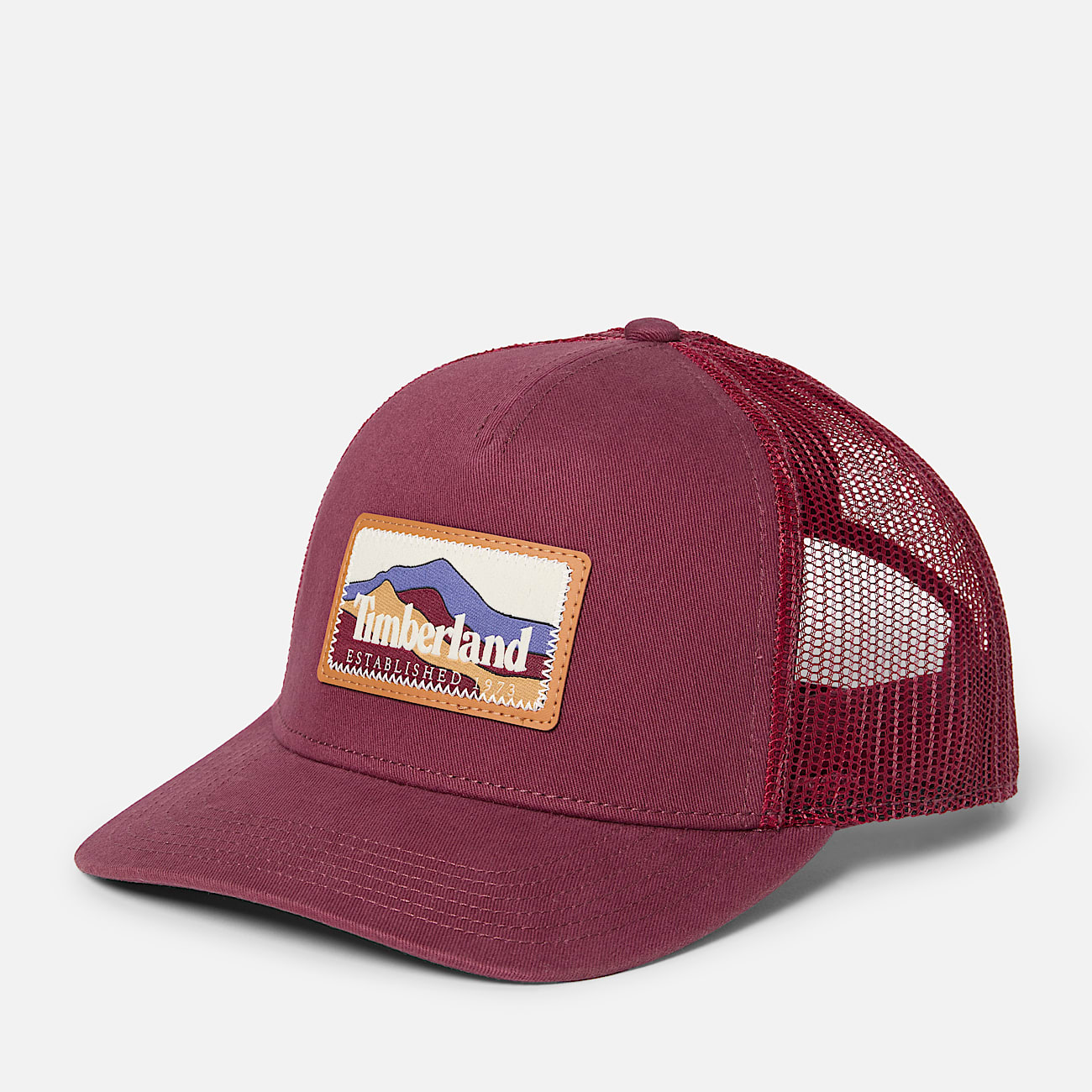 Gorra trucker con parche de montaa TBL Burdeos HERO