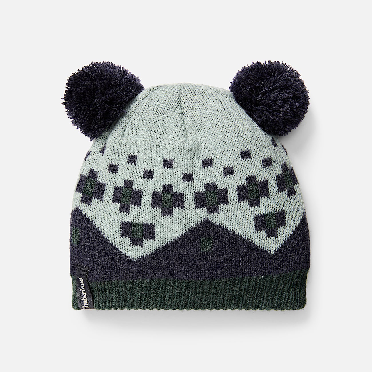 Kids Fairisle Hat  Mitten Set TBL Silver Blue ALT2