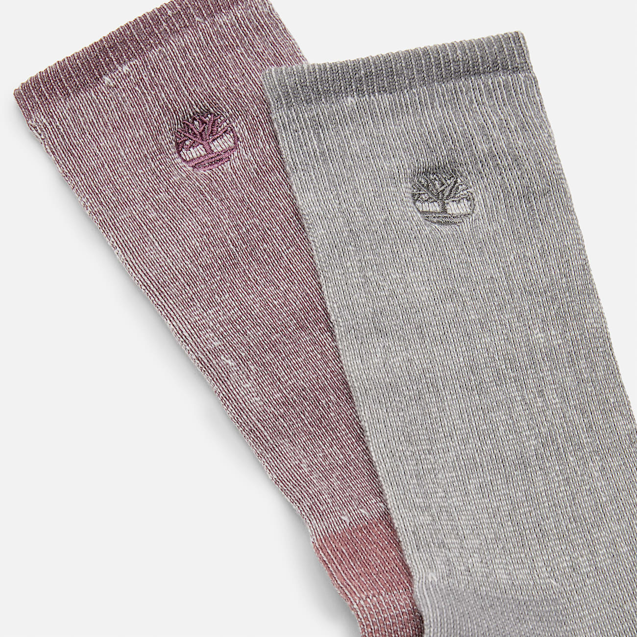 Womens Timberland 2Pack Kittery Full Cushion Boot Crew Sock TBL Formal Grey ALT1