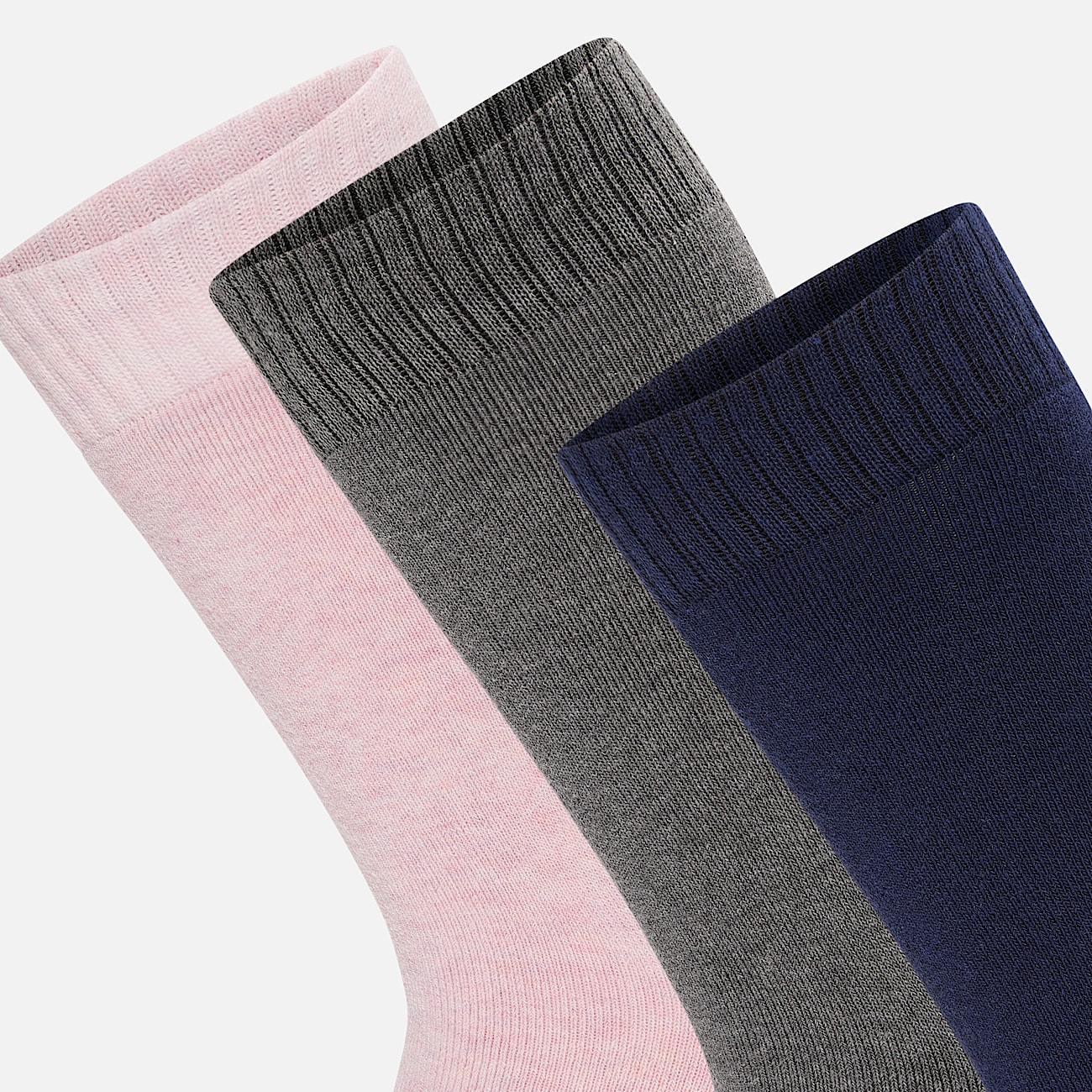 Womens Ashland 3Pack Heathered Boot Crew Sock TBL Dusty Mauve ALT2