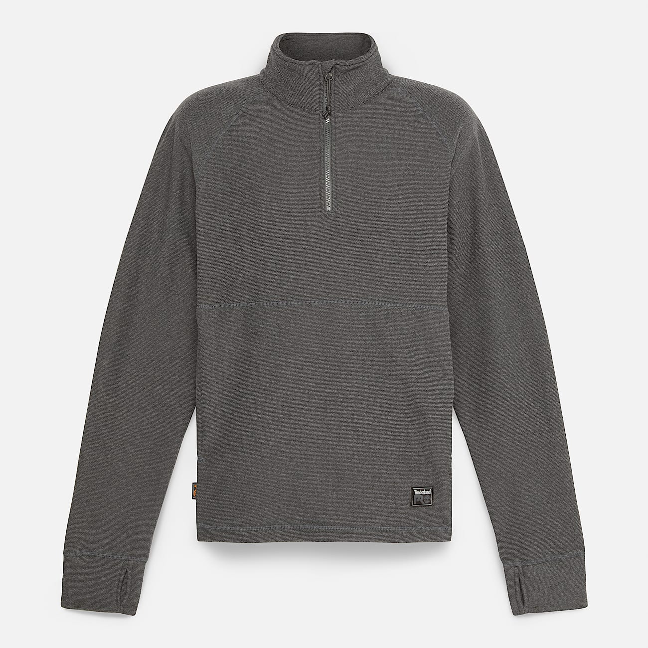 Mens Timberland PRO Irvine 14Zip Waffle Fleece Jacket TBL Asphalt Grey Heather ALT10