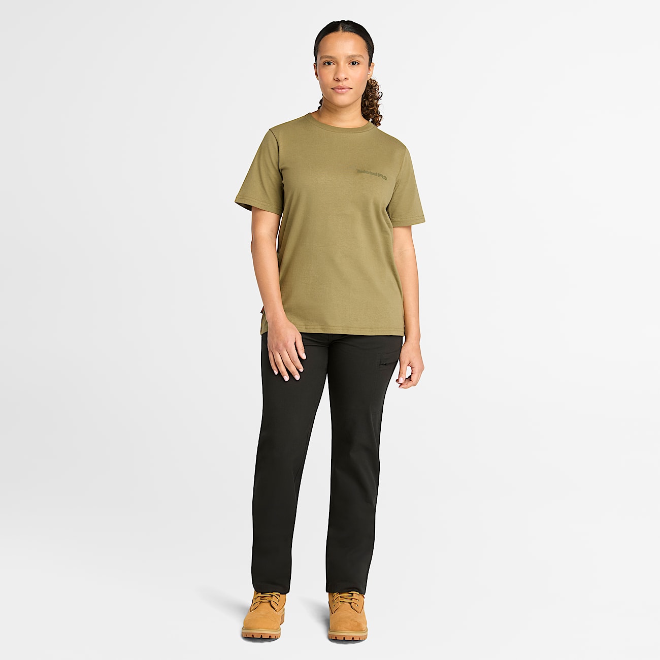 Womens Timberland PRO Core TShirt TBL Burnt Olive ALT1