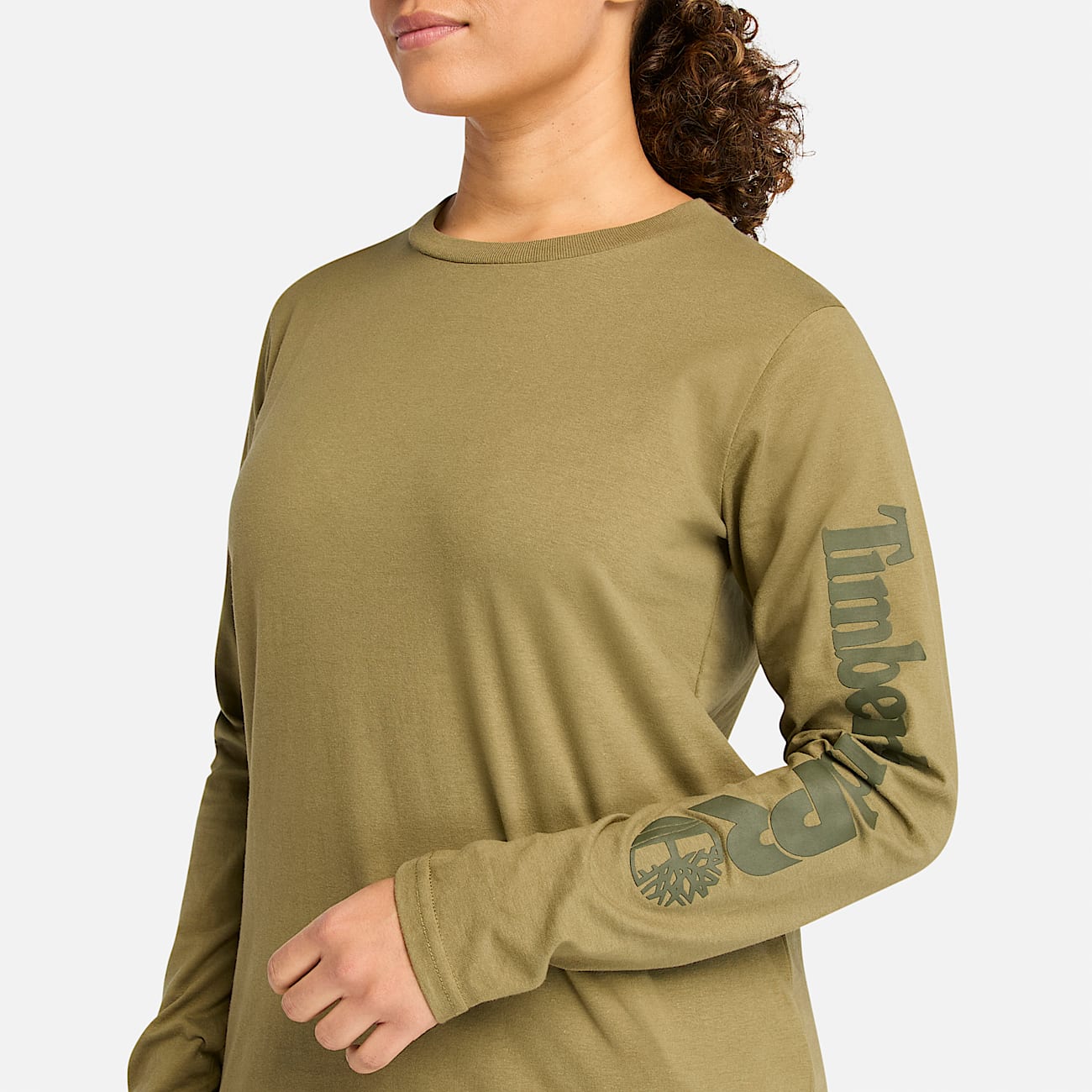TShirt de manga larga Timberland PRO Core para mujer TBL Oliva quemada ALT2