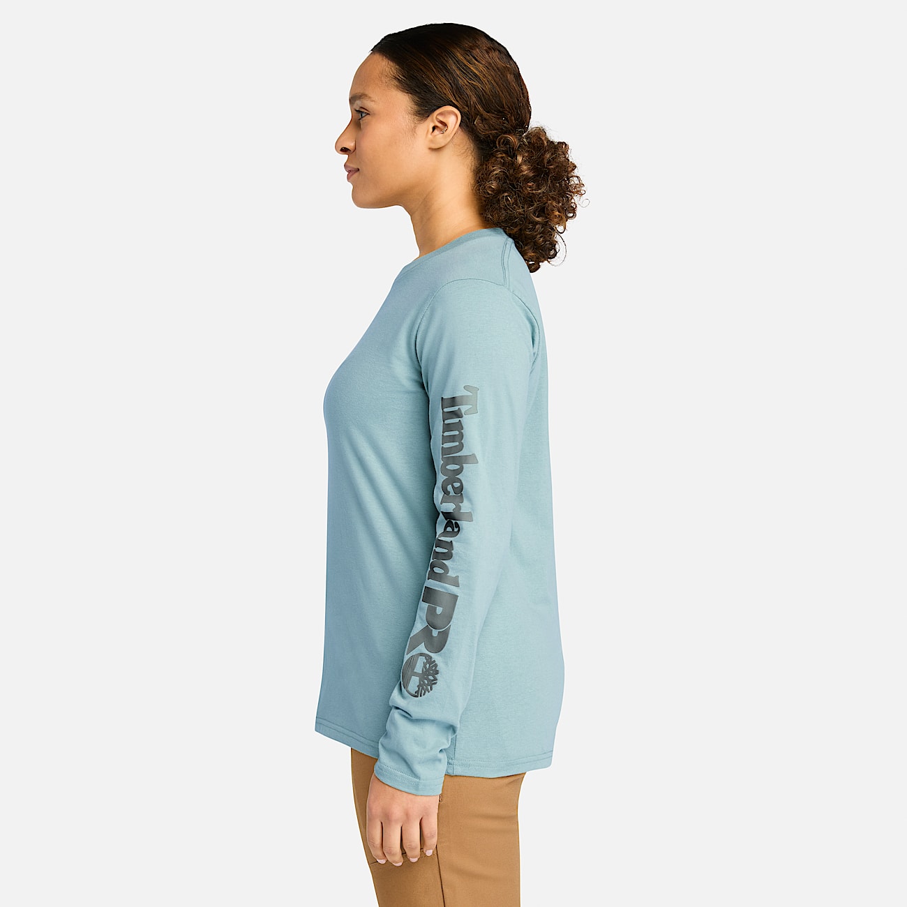 Womens Timberland PRO Core LongSleeve TShirt TBL Smoke Blue ALT8