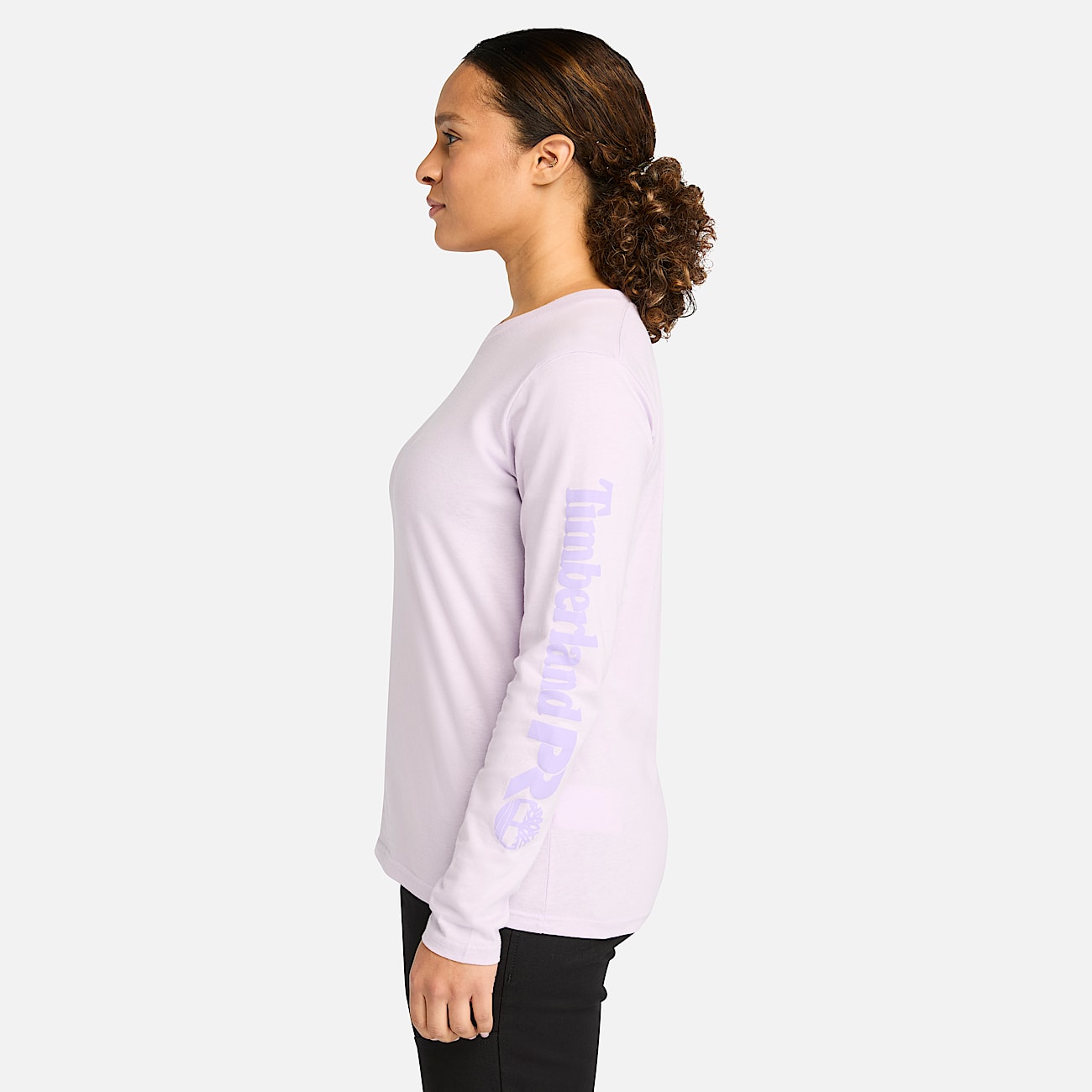 Womens Timberland PRO Core LongSleeve TShirt TBL Pastel Lilac ALT8