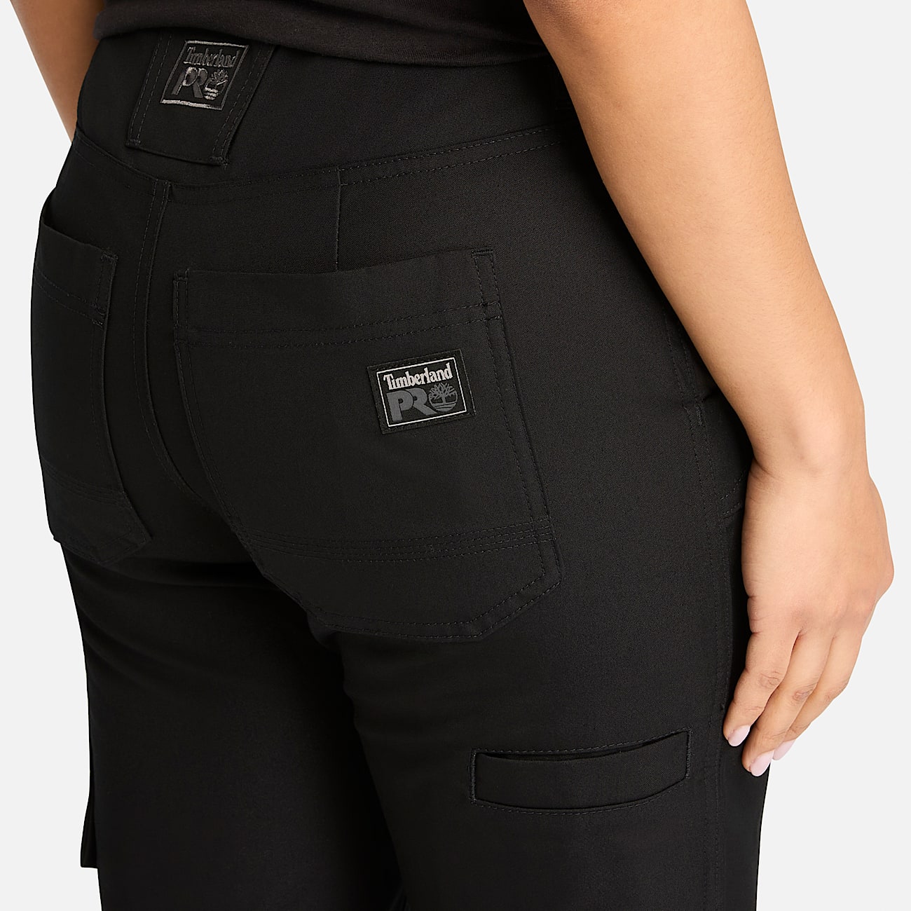 Womens Timberland PRO DoubleFront Duck Utility Pant TBL Black ALT3