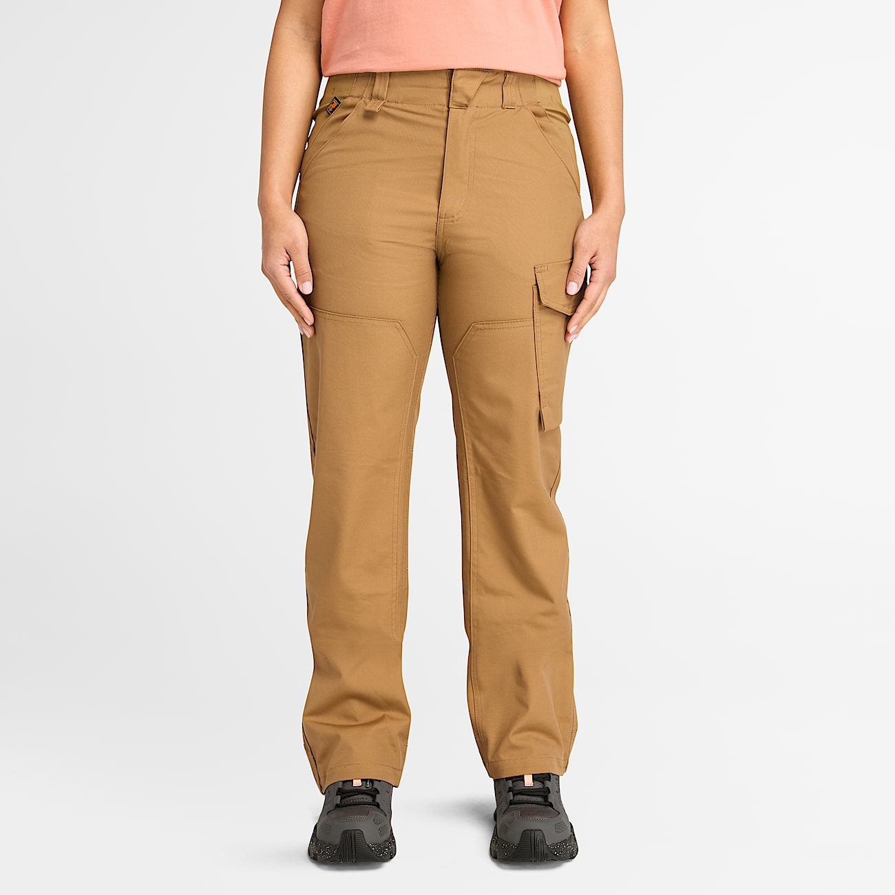Womens Timberland PRO DoubleFront Duck Utility Pant TBL Dark Wheat HERO