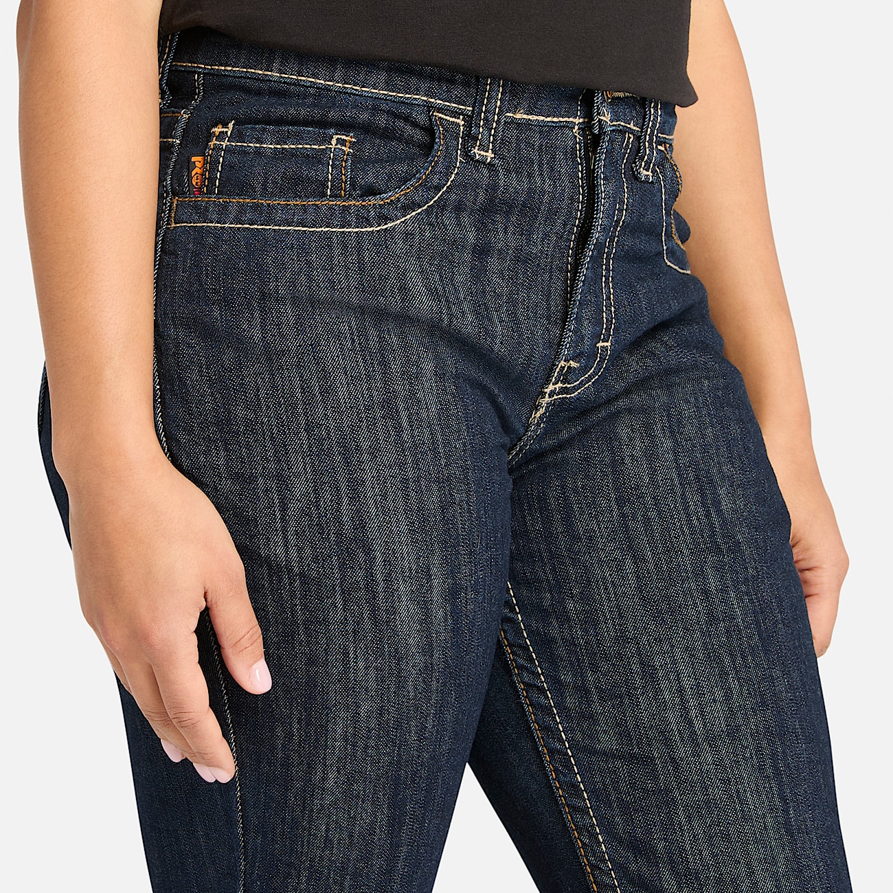 Jeans de trabajo Timberland PRO GritNGrind FlameResistant Flex Denim para mujer TBL Lavado oscuro ALT3