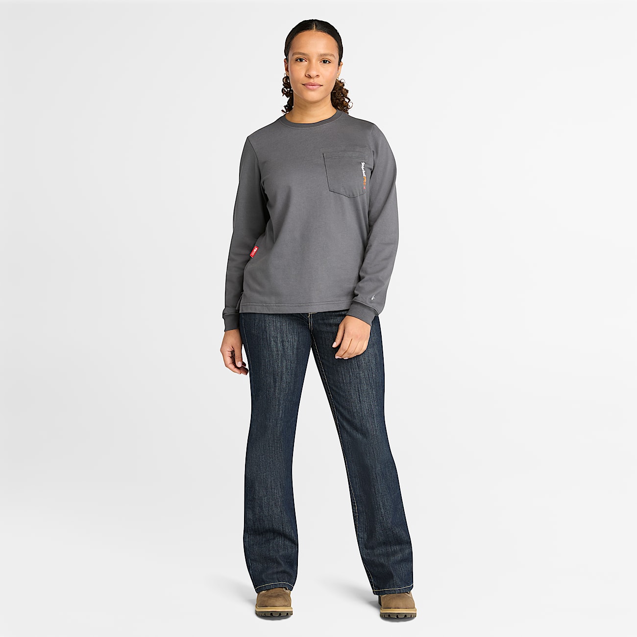 Women's Timberland PRO® Cotton Core Flame-Resistant Long-Sleeve T-Shirt - 2