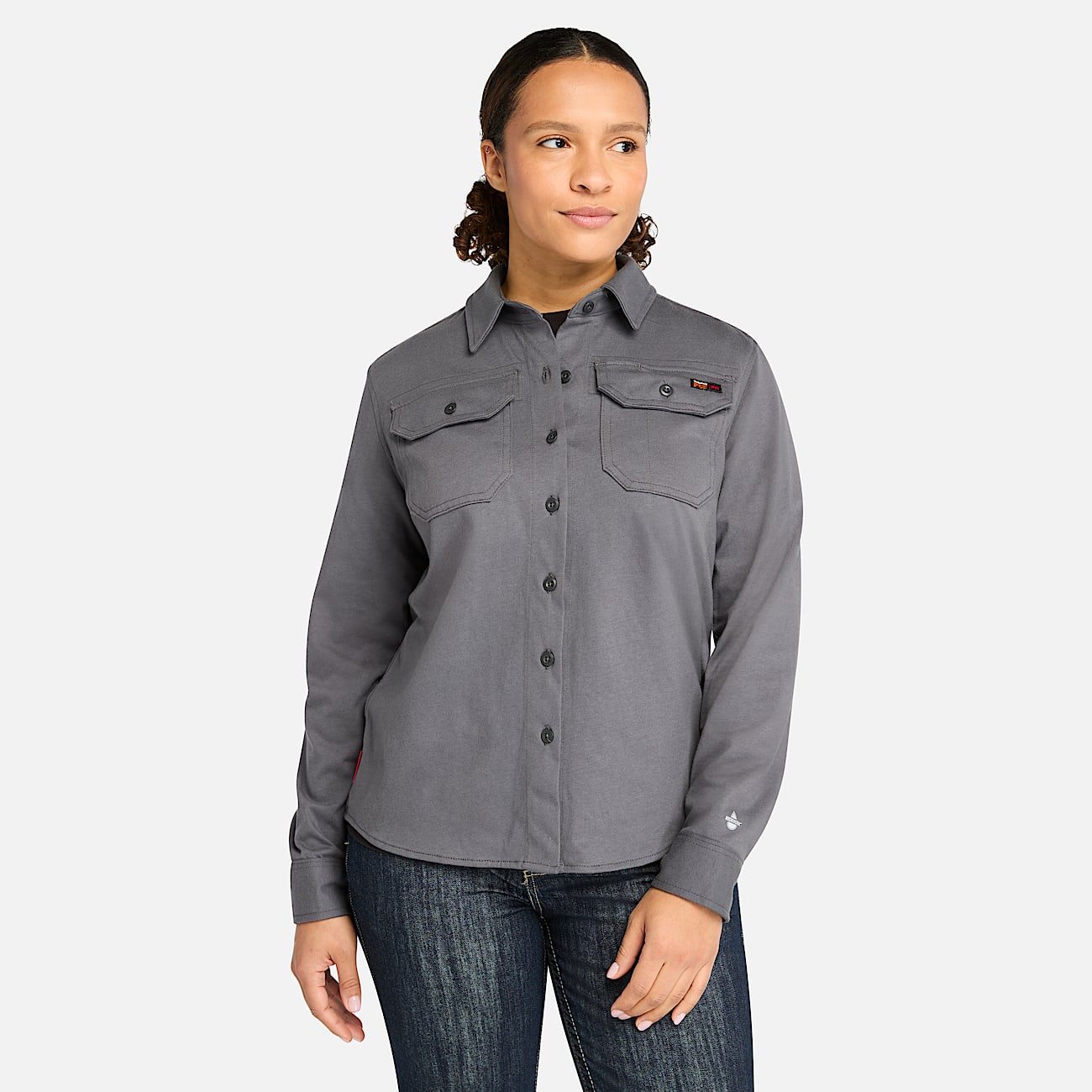 Womens Timberland PRO Cotton Core FlameResistant Shirt TBL Charcoal HERO