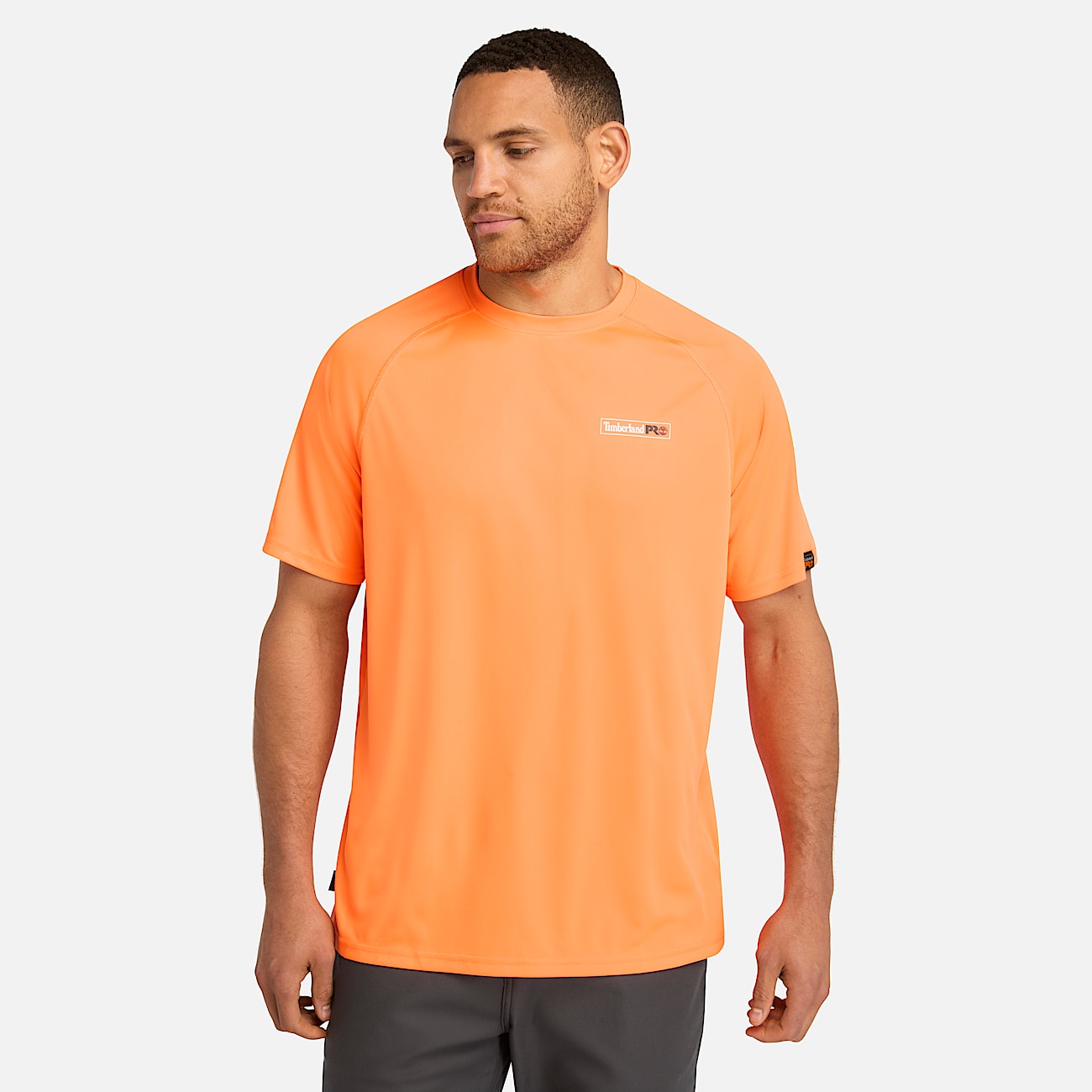 Mens Timberland PRO Wicking Good Sport TShirt TBL Bright Orange HERO